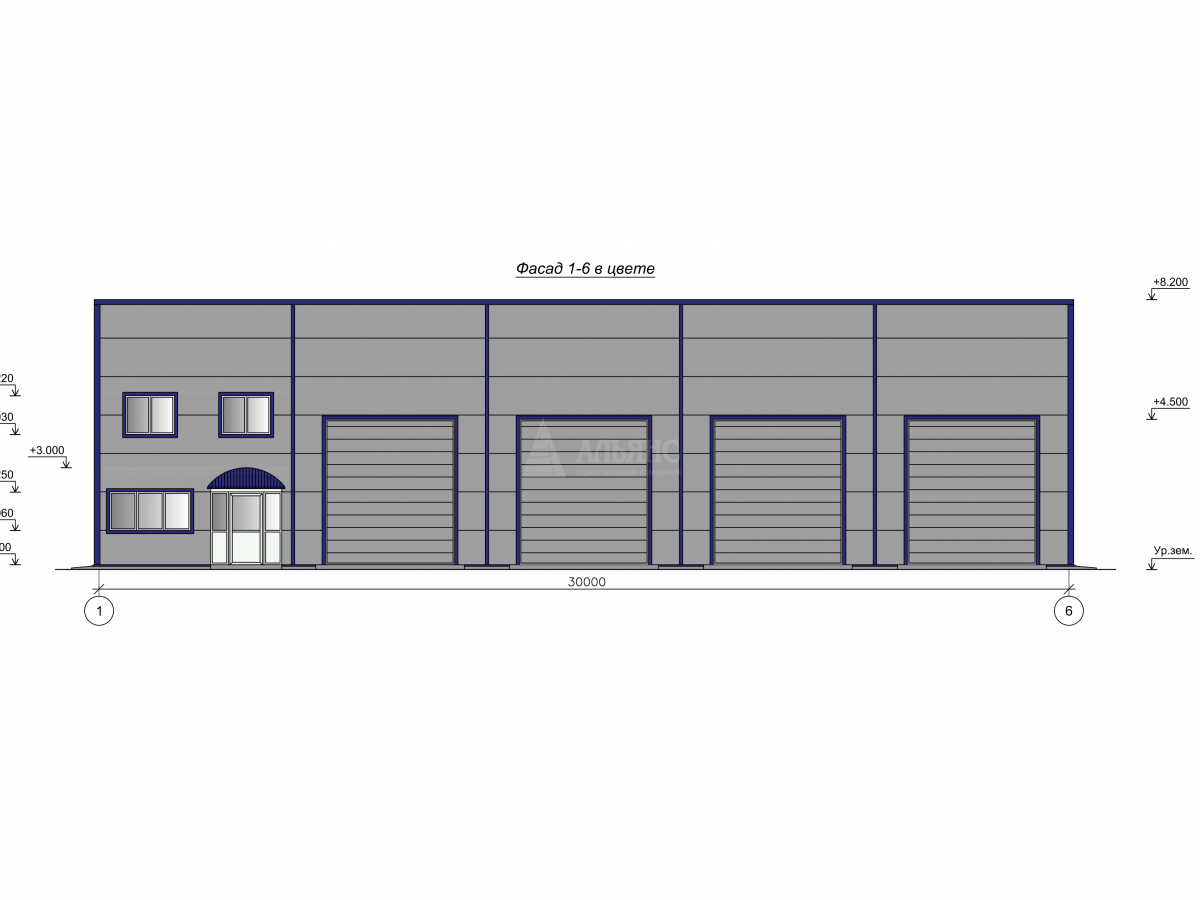 3D визуализация СТО из сэндвич-панелей - фото 3