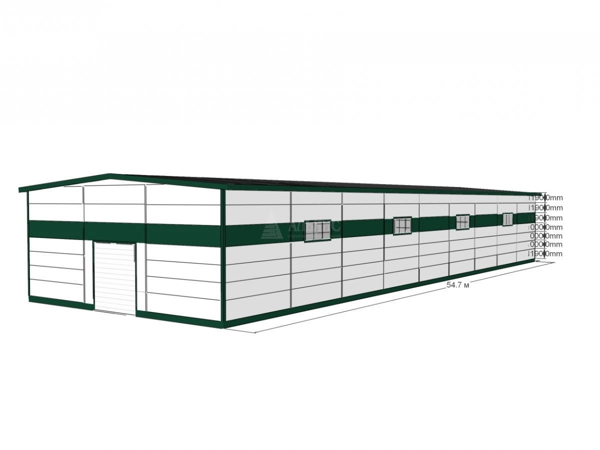 3D визуализация СТО из сэндвич-панелей - фото 14